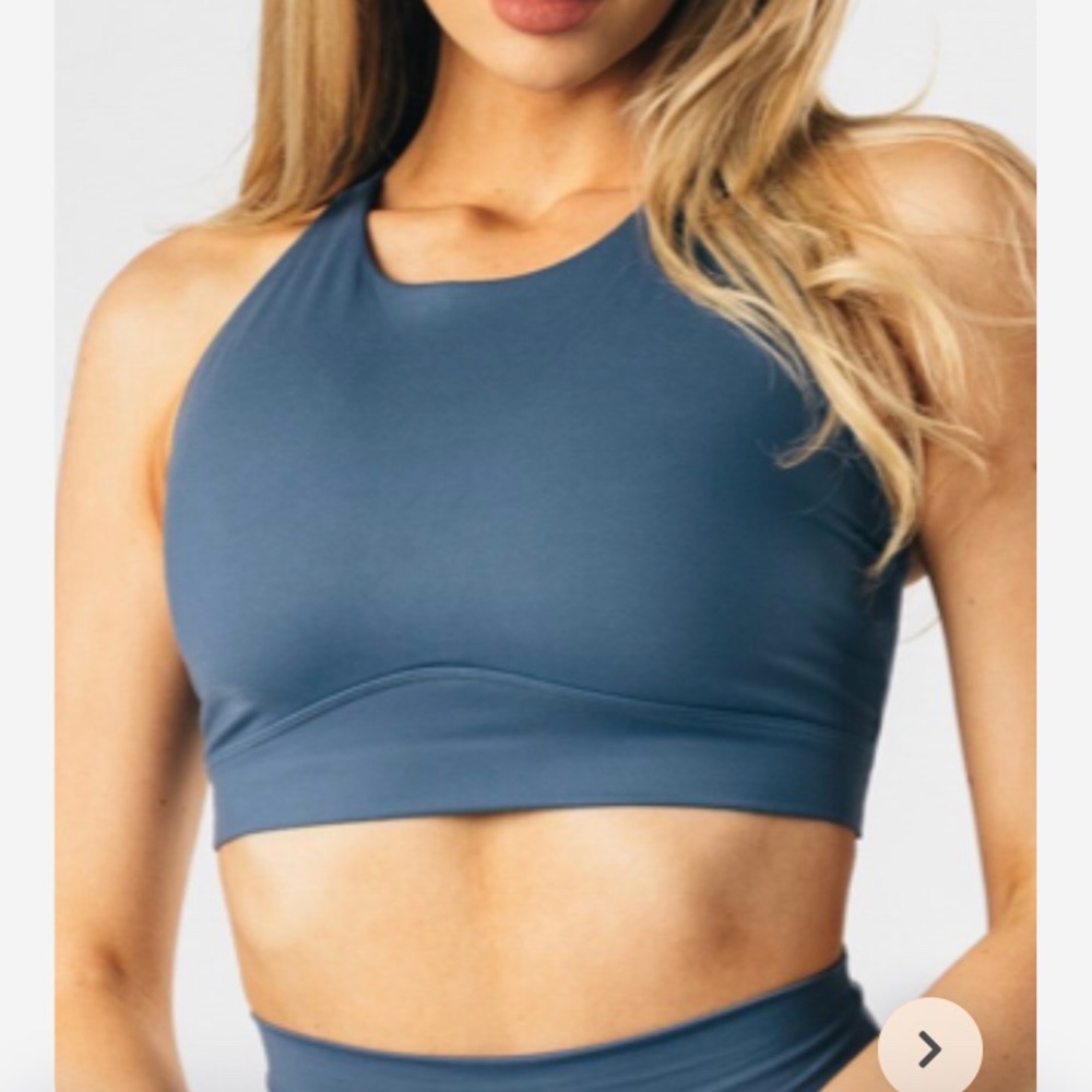 Alphalete Alphalux Supreme Bra Blue Horizon SMALL